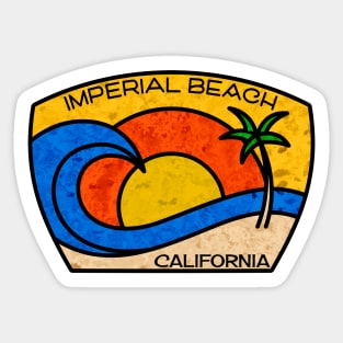 Surf Imperial Beach California San Diego Surfing Sticker